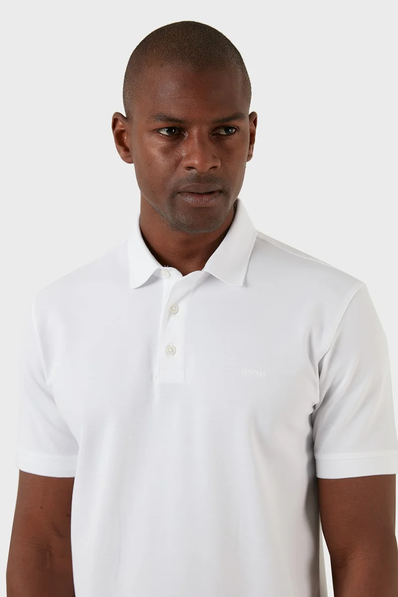 Exxe Cotton Regular Fit Buttoned Polo T Shirt Men's T Shirt EX661D