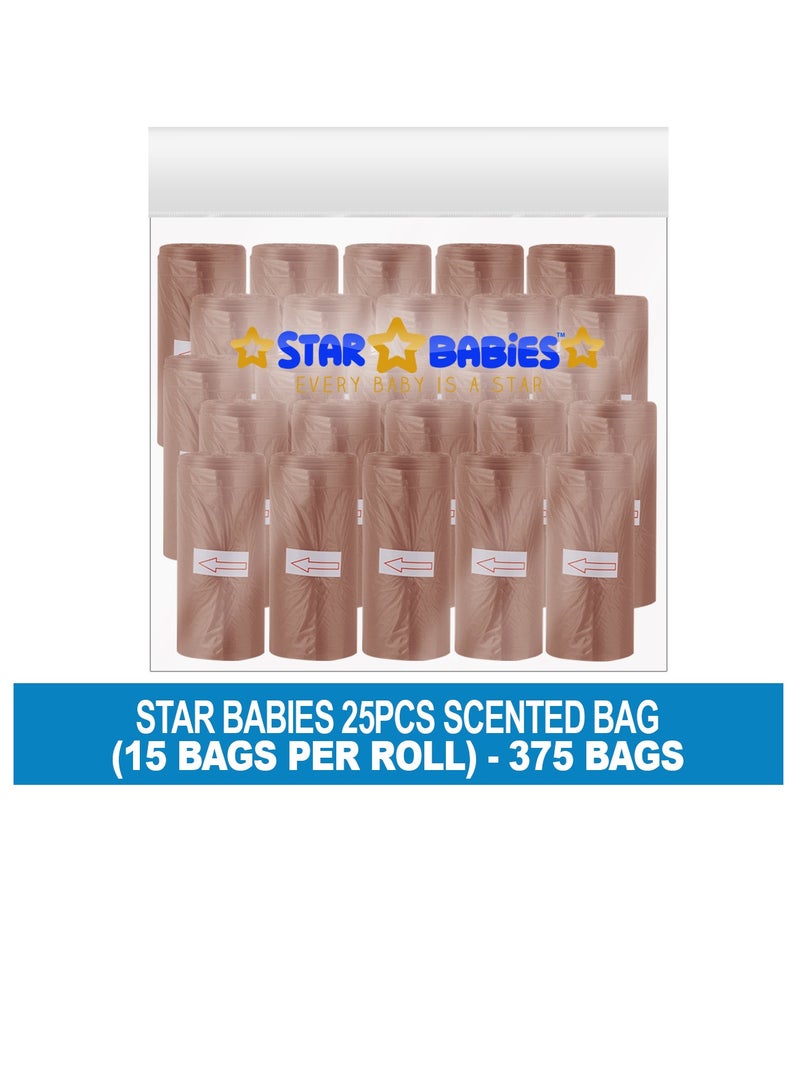 STAR BABiES Star Babies Scented Bag-Pack of 25/375bags - Brown  - Image 2