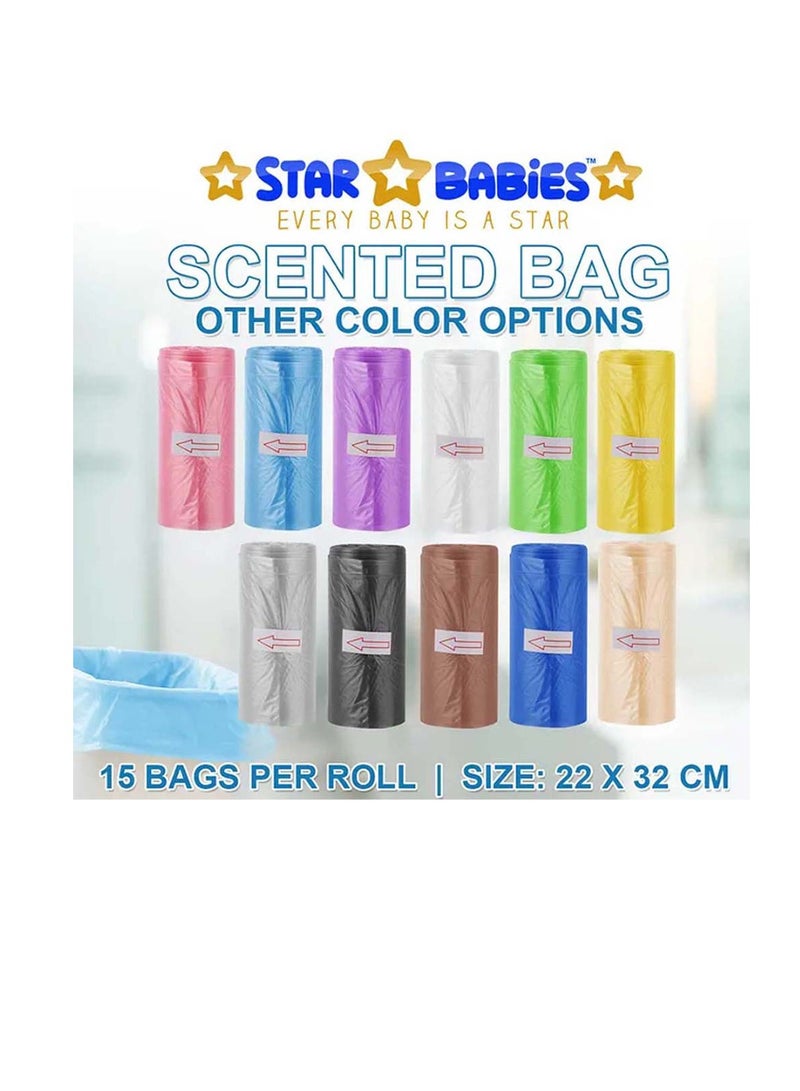 STAR BABiES Star Babies Scented Bag-Pack of 25/375bags - Brown  - Image 4