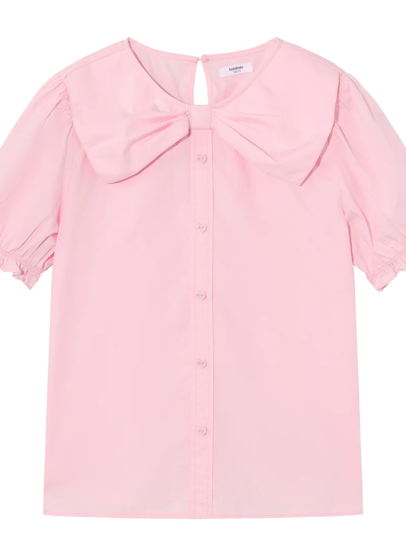 بالابالا Kids Girl Woven short-sleeved shirt