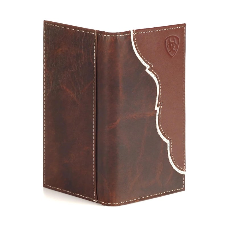 ARIAT Two Tone Shield Rodeo Wallet Tan - Image 2