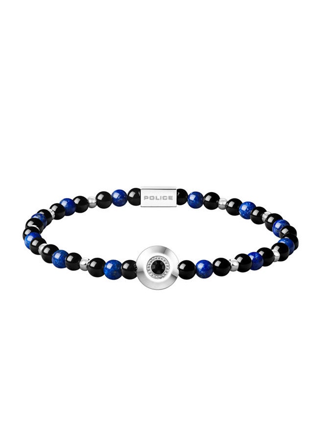 POLICE Eyesight Gents Bracelet with Lapis and Onyx Beads  - Image 2