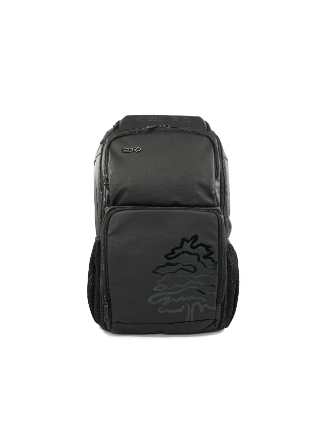 Cedro Cedro Multi‑Function Laptop Backpack – Black | Lightweight 600D Polyester, Daily & School Use
