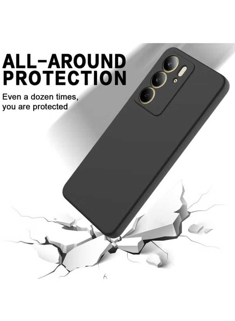 TIGER Realme C75 4G 2024 Premium Soft Liquid Silicone Case Cover – Black, Slim, Shockproof, Non-Slip Grip, Durable Protection for Realme C75 4G - Image 5