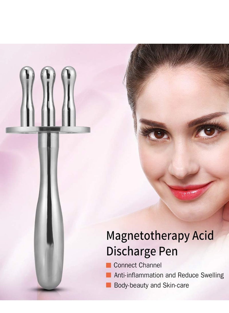 KASTWAVE Magnetic Massager, 3 Forks Acid Discharge Point Magnetic For Massage, 3 Forks Magnetotherapy Acid Discharge Stick, 3 Forks Magnetotherapy Massager, Meridian Point Magnetic Massager  - Image 5