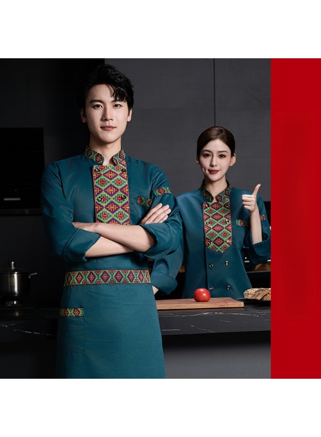 KUYING New Chef Workwear Top+Apron Set - Image 1