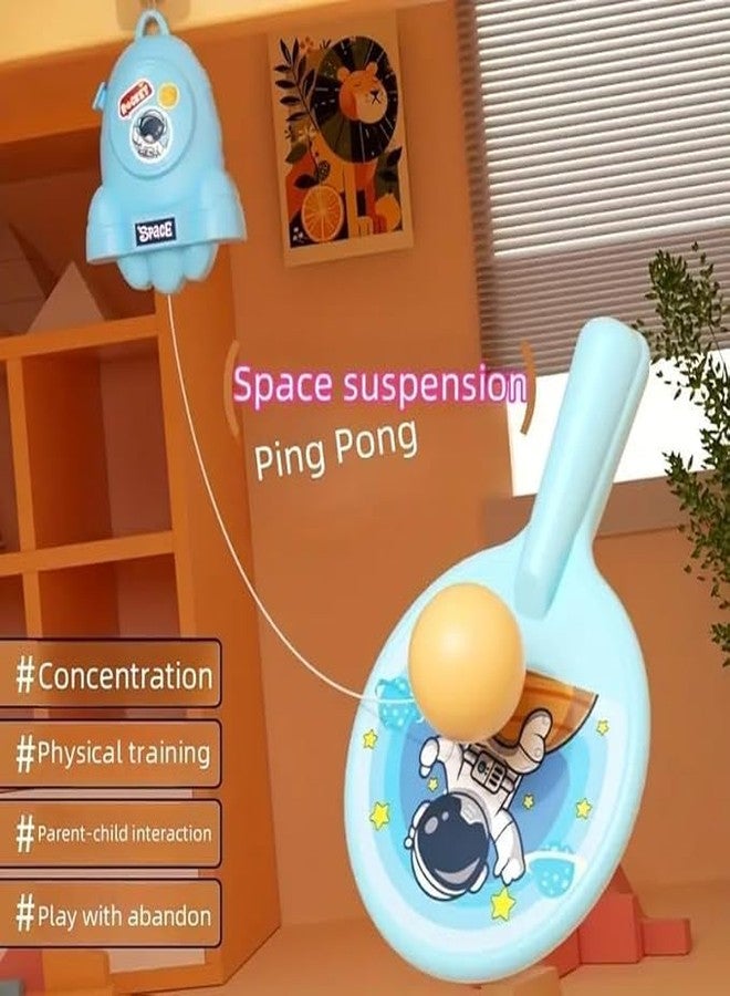 SUNBEET Table Tennis Trainer Set, Interactive Hanging Ping Pong Practice Ball - Image 4