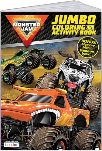 Bendon Monster Jam Activity Book Monster Trucks Officially Licensed Jumbo - Image 1
