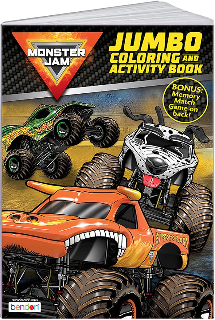 Bendon Monster Jam Activity Book Monster Trucks Officially Licensed Jumbo - Image 3