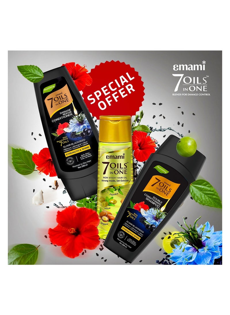 emami Blackseed Shampoo 200ml  + Conditioner 200ml  + Oil 100ml  - Image 2