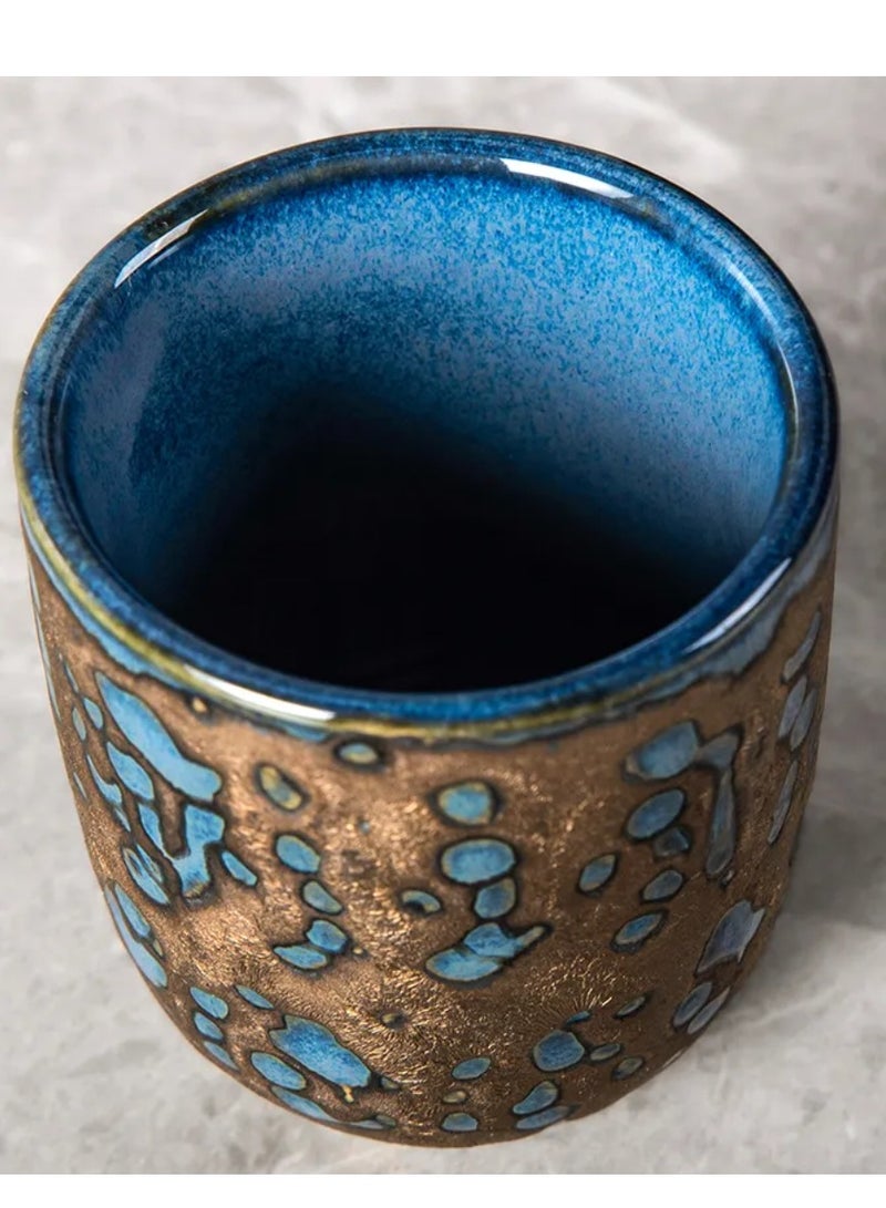 MAAC HOME Qbebe MAAC Home  Ocean Blue Retro Style cup Elegant Durable and Classic design Perfect for Family Everyday Use, and Family Get- Together, Restaurant, Banquet and More - Image 3