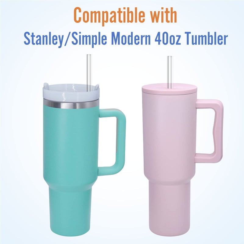 MLKSI MLKSI Replacement Straw for Stanley 40 oz 30 oz Cup Tumbler, 6 Pack Extra Long Reusable Straws for Stanley 40 oz, Cup Straw for Stanley Tumbler Accessorie  - Image 3