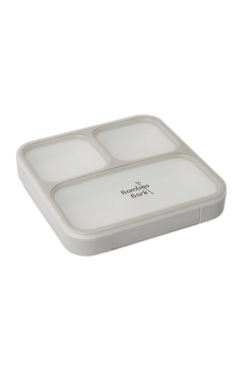 Bamboo Bark childrens kids large lunch box, bento, snack box with compartments for kids school - Image 1