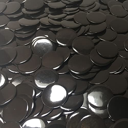 MR CHIPS Plastic Bingo Chips for Games 1000 Count Bag Solid and Transparent Colors Counting Black 34 Inch - Image 1