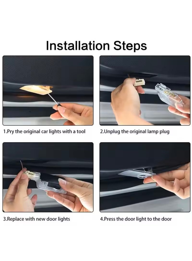 دودج بالاصدار الجديد تميز واضف لابواب سيارتك اضاءه ترحيبه اصلية تحتوي كلمة Charger باضاءة LED قويه وواضحه لسيارات دودج تشارجر موديل 2015-2025 الطلب يحتوي على قطعتين اضاءه سهلة التركيب ويمكن تعديل اتجاه الاضاءه 360 درجة قبل التركيب كما هو موضح في الصور - Image 5