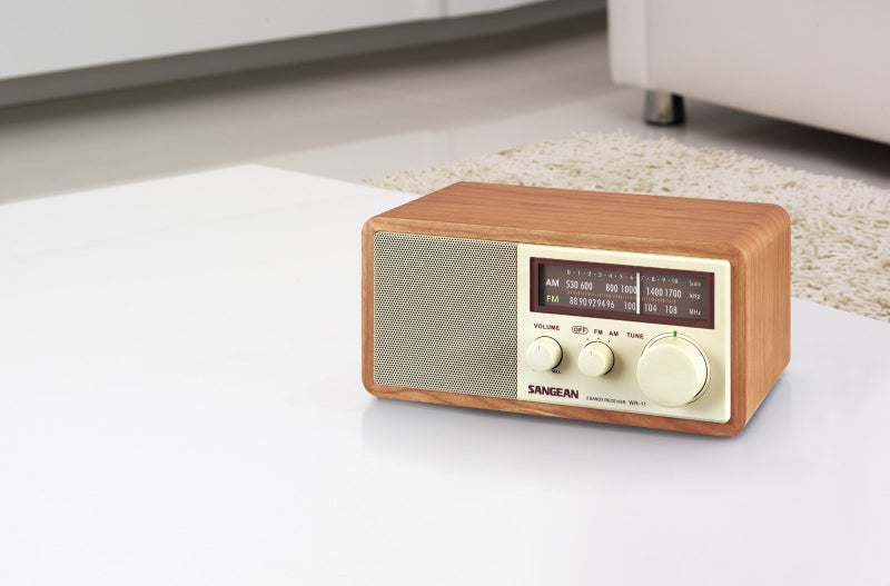 Sangean WR11 Wood Cabinet AM/FM Table TOP Radio - Image 3