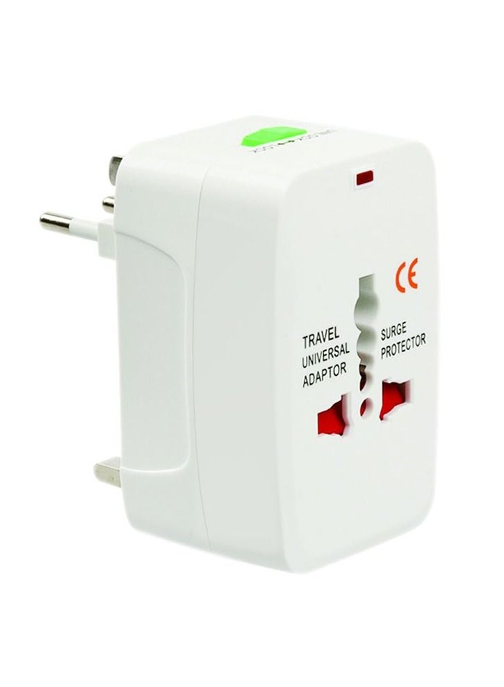 Marrkhor 1 Piece All-In-One International Adapter Plug White - Image 2