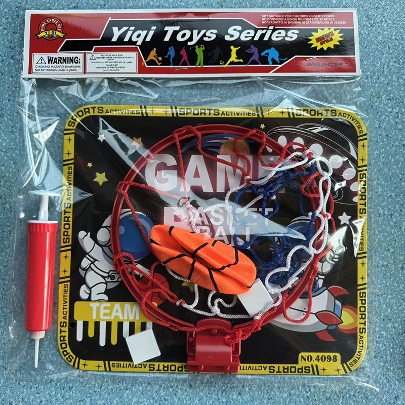 Space Astronaut Indoor Basketball Hoop Movable No Drill Wall Mounted Kids Toy - Image 5