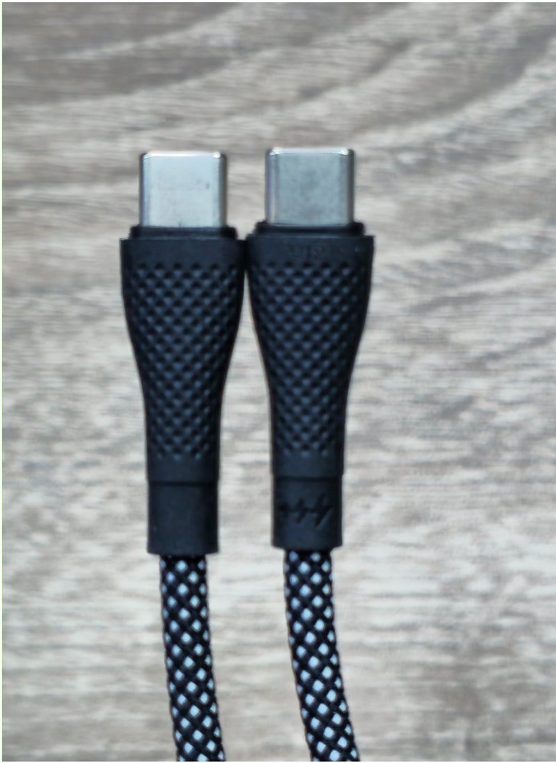 VIP VIP 60W Type-C to Type-C Fast Charging Braided Data Cable for iPhone 15-15 Pro Max - 1M  - Image 5