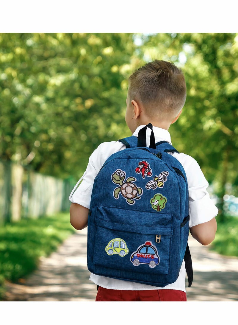 SYOSI Patches for Clothing, 60 PCS Embroidered Iron On Patches DIY Accessories, Patch Applique Assorted Size, Cute Sewing Applique for Jackets, Hats, Backpacks, Jeans, 60 Pieces Package - Image 3