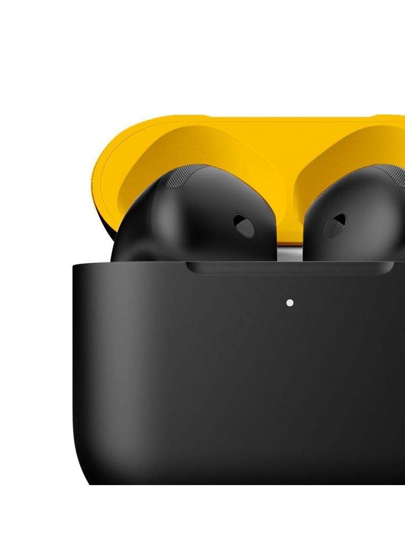 Craft - MERLIN CRAFT CUSTOMIZED APPLE AIRPODS 4 ANC COMBO BLACK YELLOW - Image 1