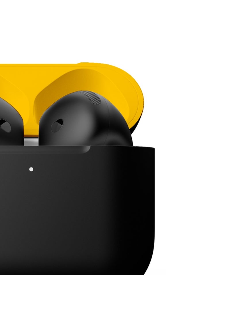 Craft - MERLIN CRAFT CUSTOMIZED APPLE AIRPODS 4 ANC COMBO BLACK YELLOW - Image 1