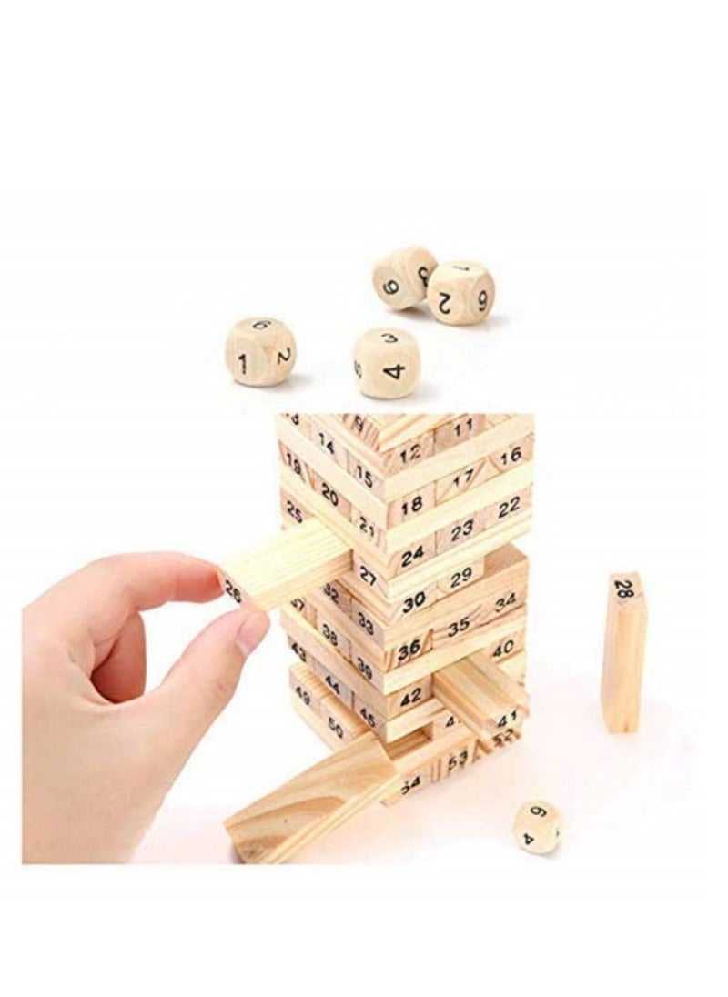 Wood Building Wooden Tower Blocks Toy Domino Stacker Board Game Family Funny Extract Building Blocks Game  - Image 3