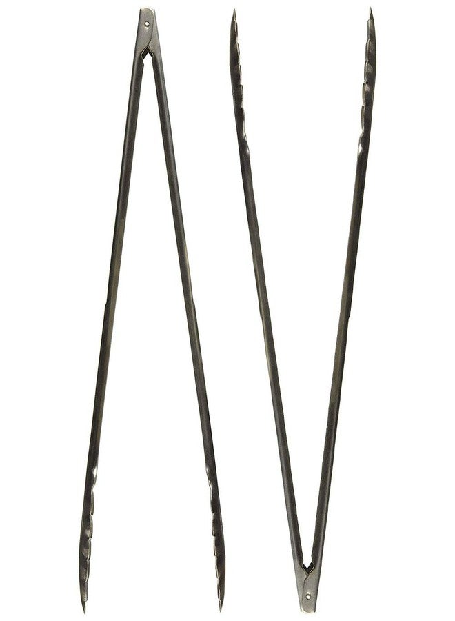 Winco UT-16HT Coiled Spring Extra Heavyweight Stainless Steel Utility Tong, 16-Inch (2-Pack) - Image 1