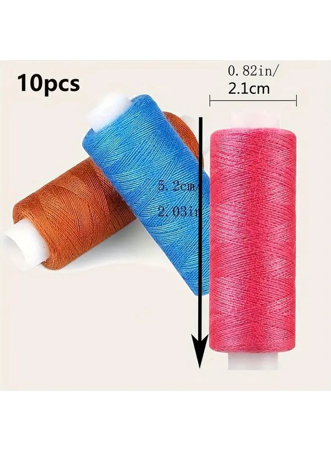 Melange Polyester Sewing Thread 10 Colors Heavy Duty For Beginners - Image 5