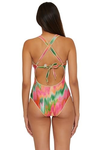 BECCA Mirage - Women's Bandeau One Piece Swimsuit, Adjustable, Bathing Suits for Women, Multicolor, Small - Image 4