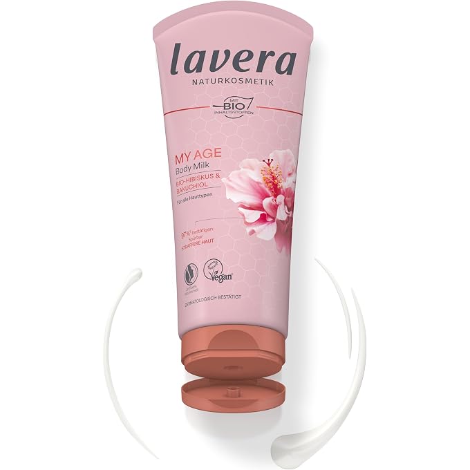 lavera My Age Body Milk - For Mature Skin - Velvety Soft Skin Feel - Moisturising & Regenerating - Vegan - Natural Cosmetics - 200 ml - Image 2