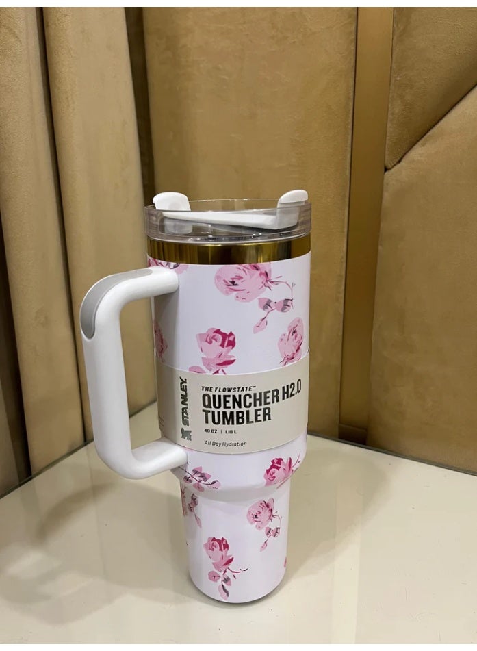 Stanley Quencher H2.0 FlowState Stainless Steel Vacuum Insulated Tumbler with Lid and Straw for Water, Iced Tea or Coffee, Smoothie and More, 40 oz - Image 2
