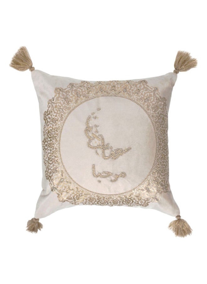 Luna Filled Cushion, Beige & Gold - 40x40 cm - pzsku/Z4323FA96C71FCA00F4F0Z/45/_/1686641964/902a127f-556a-4099-ab9f-bf4945f11316