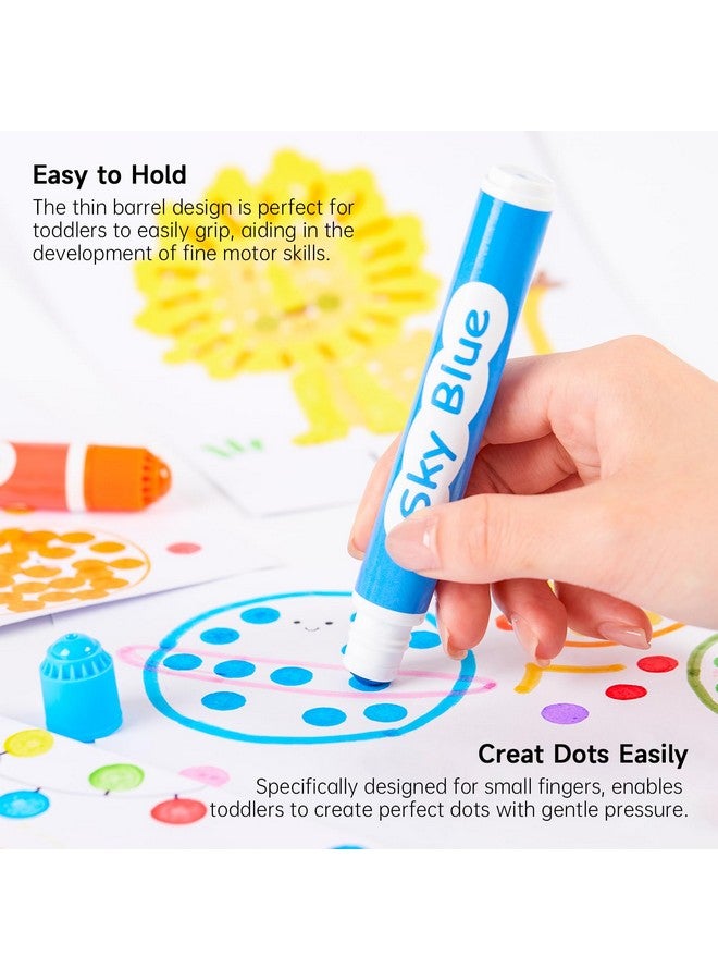 Shuttle Art Dot Markers, 15 Colors Washable Dot Markers for Toddlers,Bingo Daubers Supplies for Kids Preschool Children, Non Toxic Water-Based Bingo Daubers - Image 3