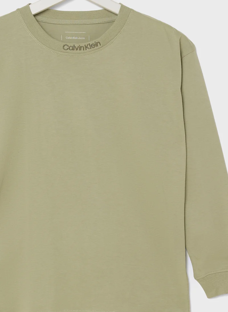 كالفن كلاين جينز Youth Essential Logo T-Shirt