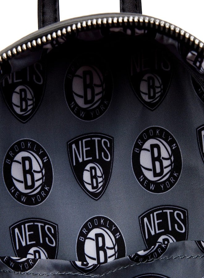 Loungefly NBA:Brooklyn Nets Basketball Mini-Backpack - Image 5