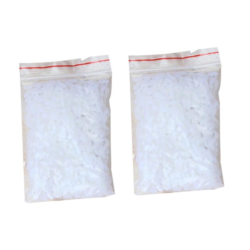 Beaupretty 2 Bags Lifelike Artificial Rice Model Decor for Home Dining Room Bakery Photo Props Faux Rice for Learning Photography - Image 2