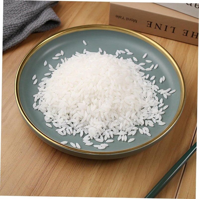 Beaupretty 2 Bags Lifelike Artificial Rice Model Decor for Home Dining Room Bakery Photo Props Faux Rice for Learning Photography - Image 4