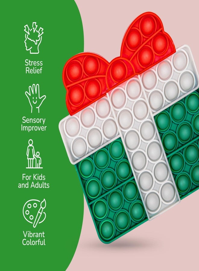 آرت كريتيفيتي مجموعة ألعاب ArtCreativity لعيد الميلاد للأطفال - 4 قطع - ألعاب حسية لتفجير الفقاعات، تتضمن رودولف الرنة وقبعة سانتا - هدايا مثالية لسلال الهدايا - هدايا حفلات أعياد الميلاد - Image 5