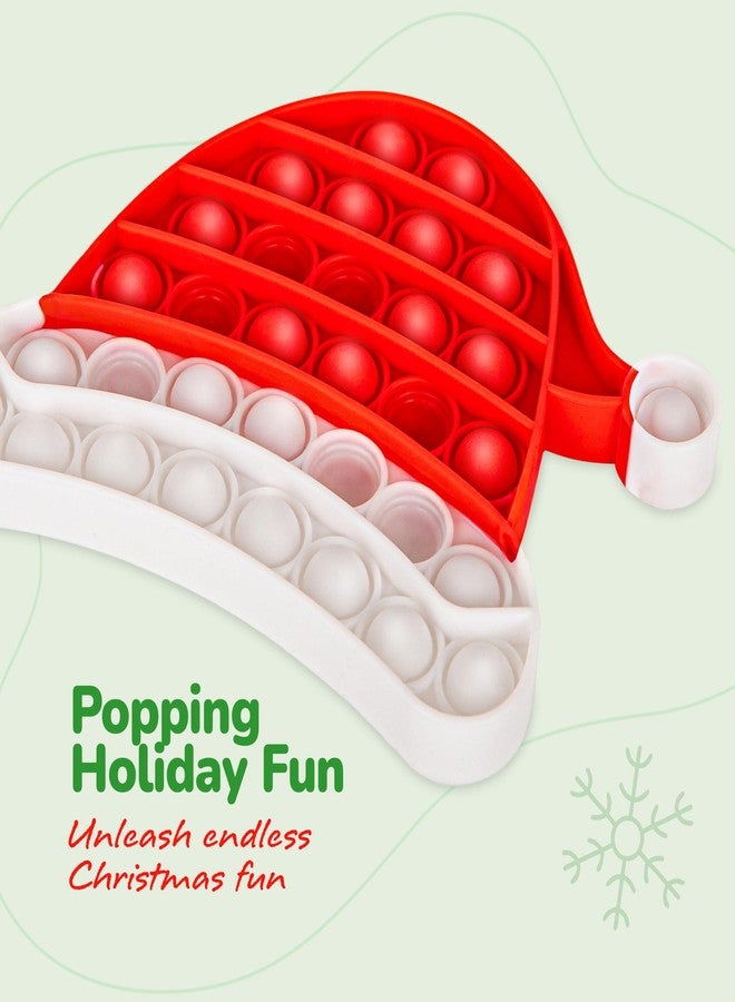 آرت كريتيفيتي مجموعة ألعاب ArtCreativity لعيد الميلاد للأطفال - 4 قطع - ألعاب حسية لتفجير الفقاعات، تتضمن رودولف الرنة وقبعة سانتا - هدايا مثالية لسلال الهدايا - هدايا حفلات أعياد الميلاد - Image 3