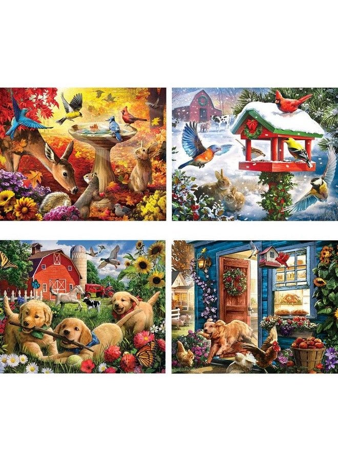 Bits and Pieces - 4In1 Multipack 1000 Piece Jigsaw Puzzles For Adults 1000 Pc Puzzle Set Bundle By Artist Larry Jones 20" X 27" (51Cm X 69Cm) - Image 1