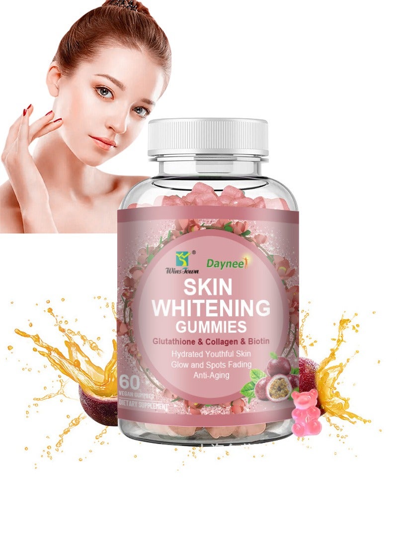 وينز تاون تبييض الجلد اللثة الكولاجين المتقدم ، الجلوتاثيون تبييض الجلد اللثة الكولاجين فودج ، 60 العد - Image 1