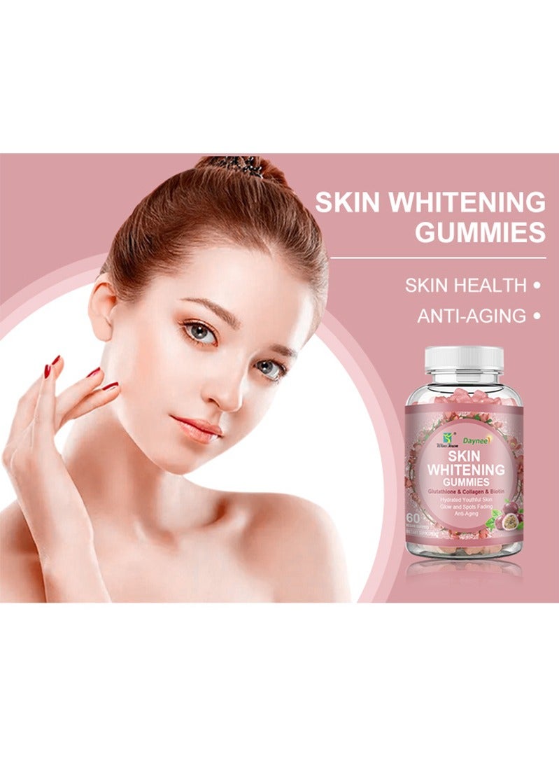 وينز تاون تبييض الجلد اللثة الكولاجين المتقدم ، الجلوتاثيون تبييض الجلد اللثة الكولاجين فودج ، 60 العد - Image 2