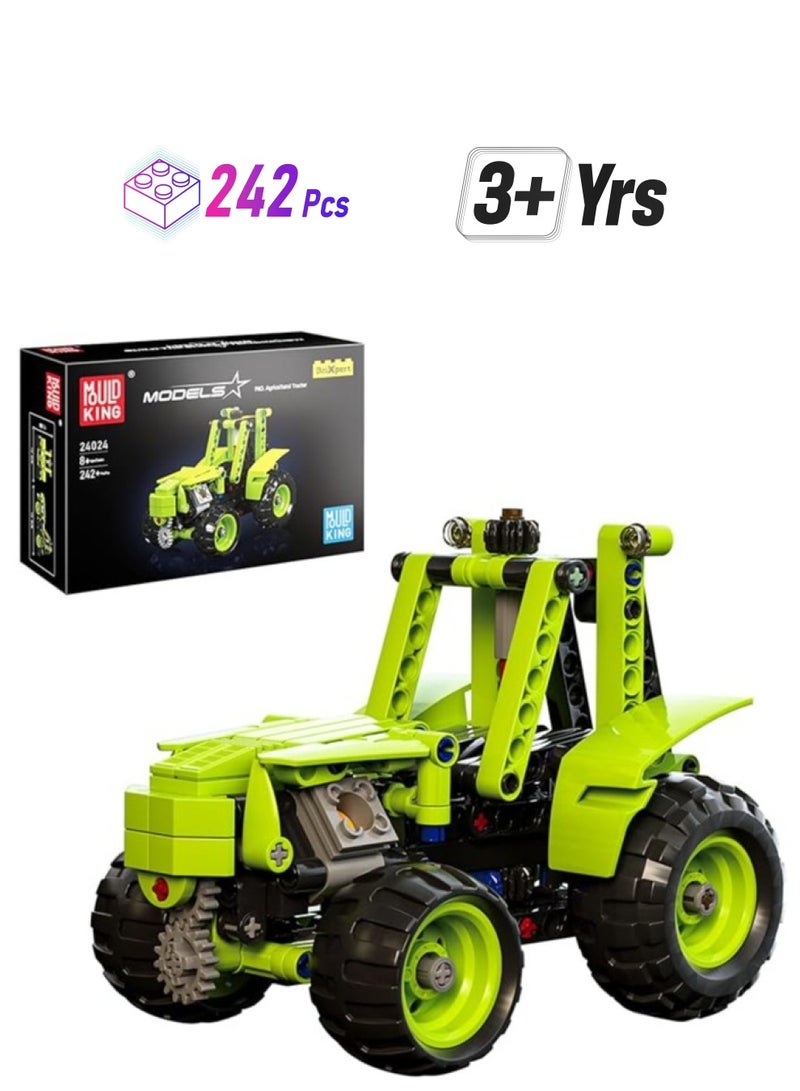 mould king 24024 Farm Car Models Tractor Educational Toys, STEM Engineering Model Cars Building Blocks Kit, Collectible Construction Toys Farm Cars,Farm Model Car Kits for Boys & Girls - Image 1
