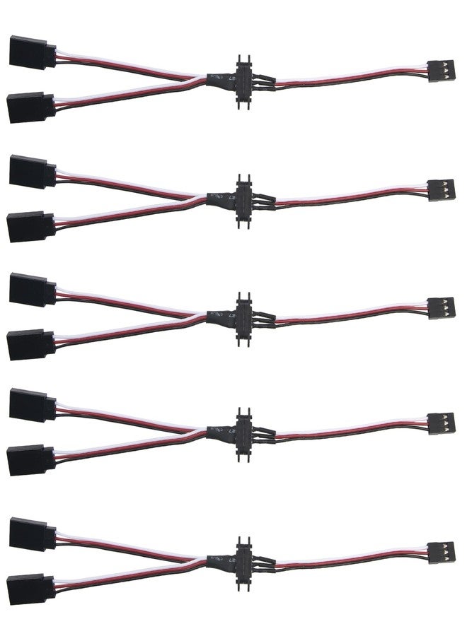 Vgoohobby 5Pcs 22cm Magnetic Snap-on JR Y Cable 1 Male to 2 Female Plugs Extension Cable for RC Cars Planes Drones DIY Models - Image 1