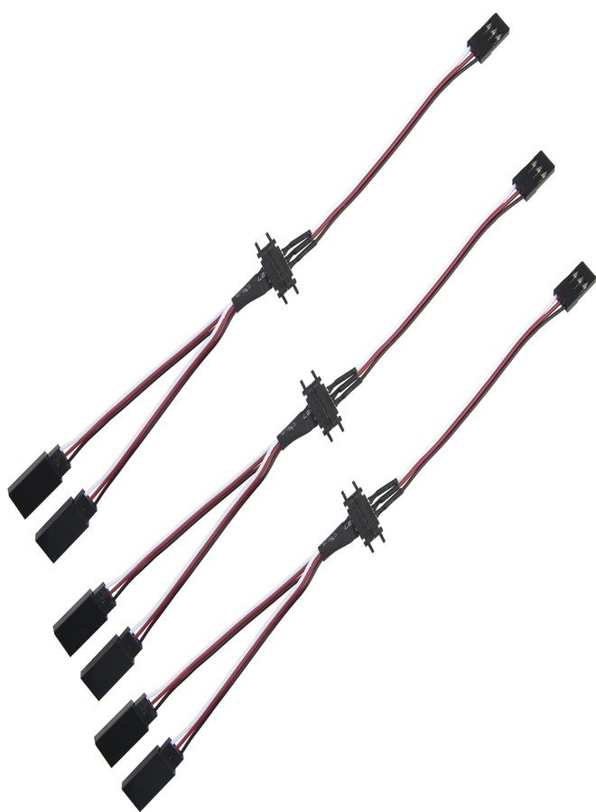 Vgoohobby 5Pcs 22cm Magnetic Snap-on JR Y Cable 1 Male to 2 Female Plugs Extension Cable for RC Cars Planes Drones DIY Models - Image 2