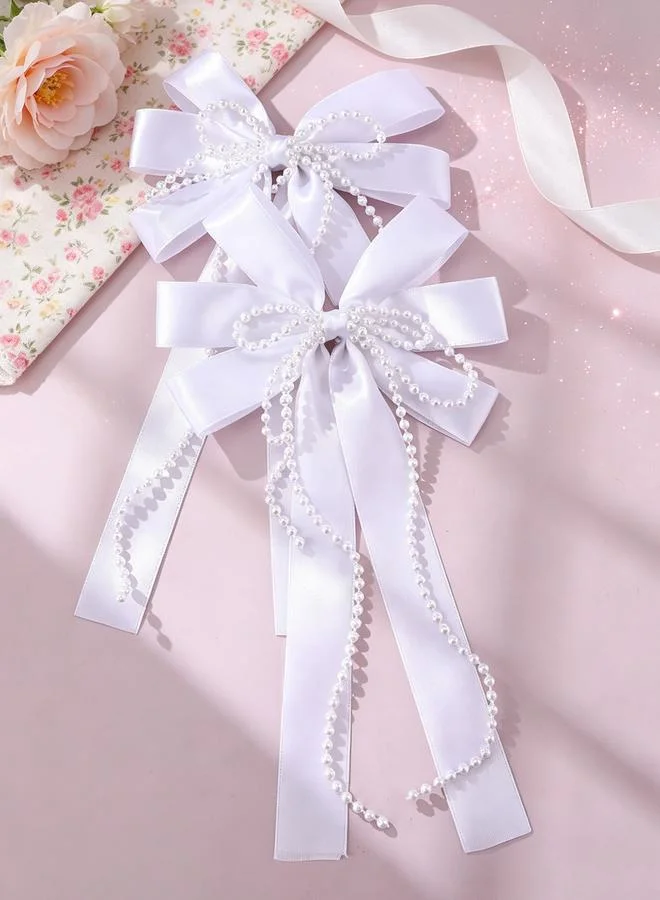 تايك تو Set of 2 - Solid Bow Hair Clips