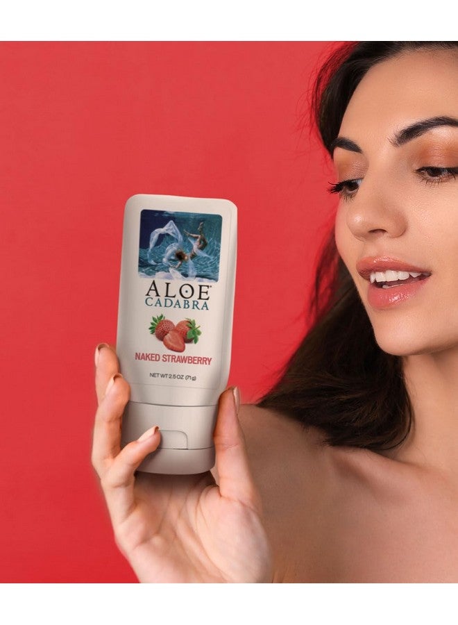 Aloe Cadabra Aloe Cadabra Flavored Personal Lubricant and Vaginal Moisturizer, Organic Edible Aloe Lube for Men, Women and Couples, Non-Staining, pH Balanced, Toy Compatible (Strawberry, 2.5 Ounces, 1 Pack) - Image 5
