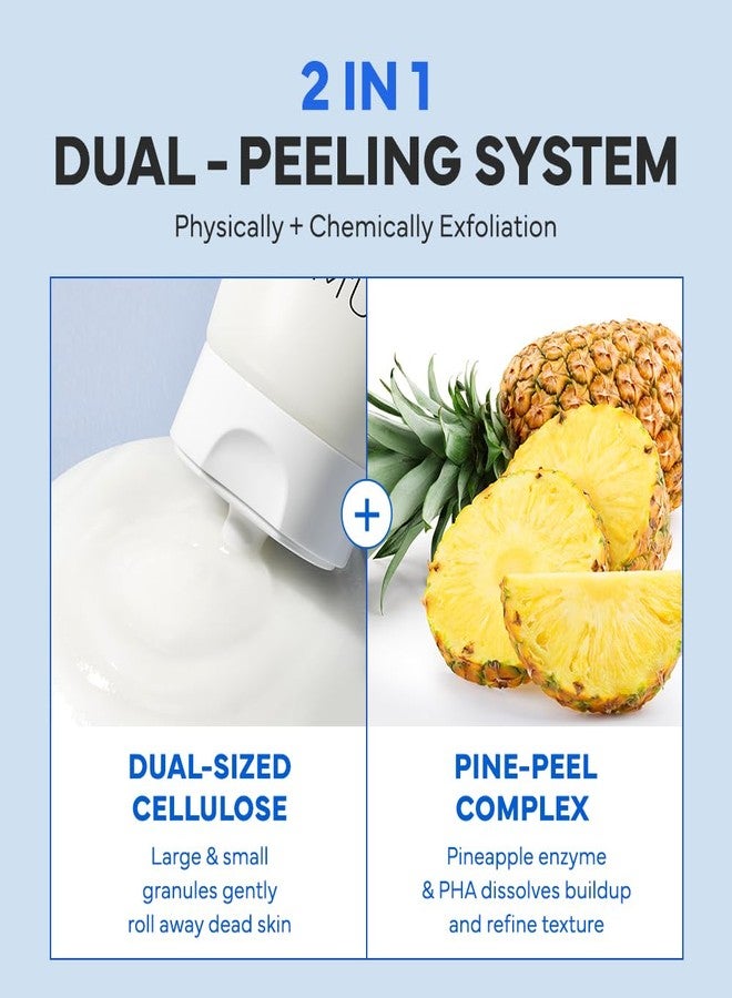 SAM'U SAM’U PH Sensitive Cloud Peeling Gel - Gentle Exfoliating Gel for Face with Pineapple Enzymes & Hyaluronic Acid - Hydrating Facial Peel & Face Scrub for Sensitive Skin, 120ml, 3.38 fl.oz - Image 4