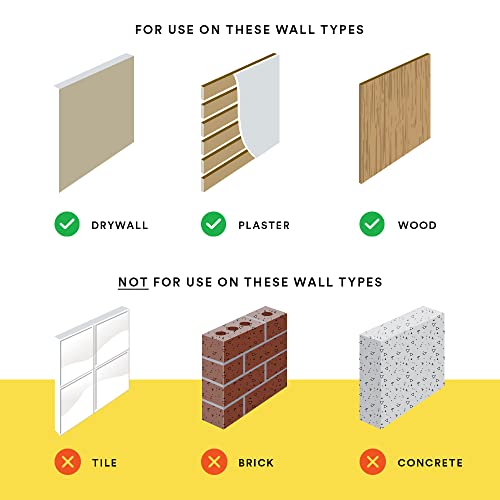 OOK 55169 Professional Picture Hangers, Art Hangers, Padded, Brass, Reusable Picture Hooks, 20-100lb (Value Pack) , Gold - Image 5